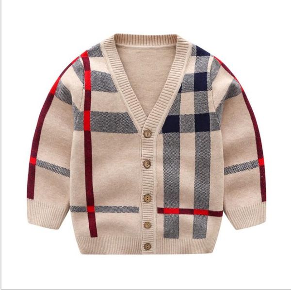 2019 handsome boys ins classical plaid v neck cardigan european style kids cotton soft sweater childrens autumn outwears, Blue
2019 handsome boys ins classical plaid v neck cardigan european style kids cotton soft sweater childrens autumn outwears, Blue