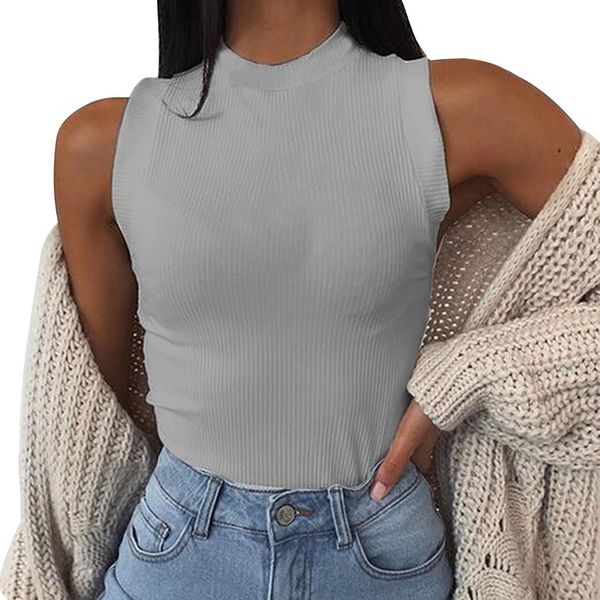 fashion women summer casual solid color sleeveless vest t-shirt 2019 summer dropship office 5.27, White
fashion women summer casual solid color sleeveless vest t-shirt 2019 summer dropship office 5.27, White
