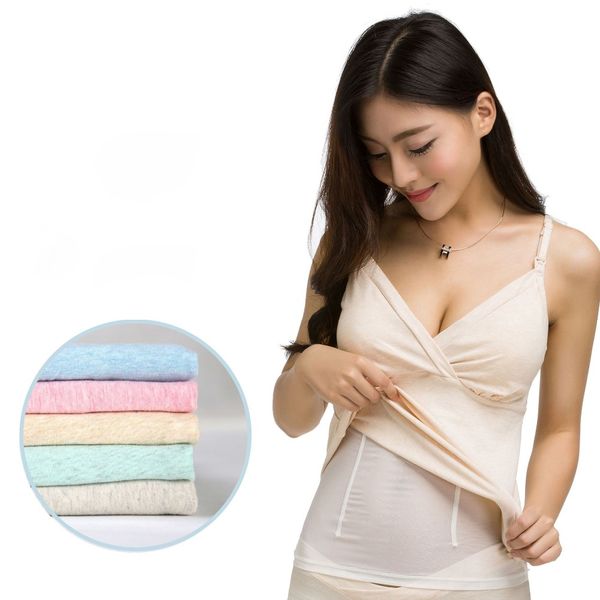 double layer maternity camis nursing and breastfeeding solid tank clip down sleeveless maternity shirt vest women clothes, White
double layer maternity camis nursing and breastfeeding solid tank clip down sleeveless maternity shirt vest women clothes, White
