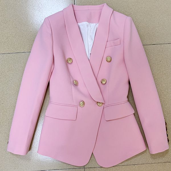 excellent quality 2020 fashion designer women blazer double breasted classic lion buttons shawl collar blazer jacket, White;black
excellent quality 2020 fashion designer women blazer double breasted classic lion buttons shawl collar blazer jacket, White;black