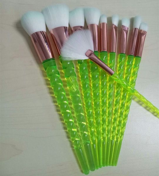 10pcs unicorn makeup brush set pink black blue foundation blending powder eye shadow brushes kit crystal spiral handle make up cosmetic tool
10pcs unicorn makeup brush set pink black blue foundation blending powder eye shadow brushes kit crystal spiral handle make up cosmetic tool