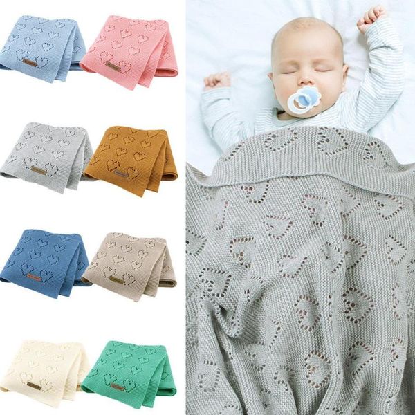 100x80cm portable soft solid color hollow heart knit baby home blanket bedding quilt swaddle wrap
100x80cm portable soft solid color hollow heart knit baby home blanket bedding quilt swaddle wrap