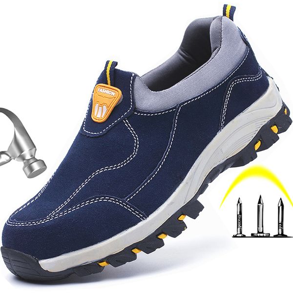 men safety shoes breathable sneakers steel toecap men women work & safety boots lightweight sneakers indestructible shoes, Black
men safety shoes breathable sneakers steel toecap men women work & safety boots lightweight sneakers indestructible shoes, Black