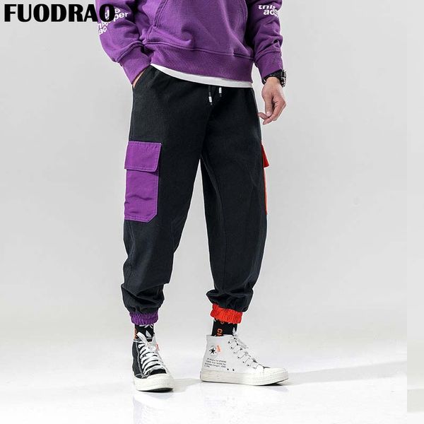 fuodrao harajuku pockets cargo pants men color patchwork casual pants fashion loose jogger hip hop streetwear bottoms k160, Black
fuodrao harajuku pockets cargo pants men color patchwork casual pants fashion loose jogger hip hop streetwear bottoms k160, Black