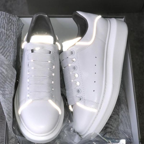 2019 new reflective 3m white platform sneakers fluorescent luminous reflective 3m designer shoes for men women leather oversized sneakers, Black
2019 new reflective 3m white platform sneakers fluorescent luminous reflective 3m designer shoes for men women leather oversized sneakers, Black