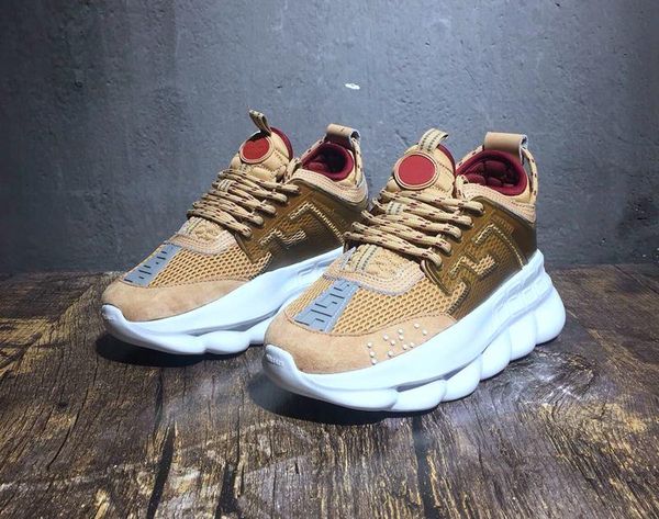 Top Quality Medusa Chain Reaction Men Women Designer Sneakers 2019 Newest platform sneakers Ladies Fashion Luxury Casual Shoes Size 36-45
Top Quality Medusa Chain Reaction Men Women Designer Sneakers 2019 Newest platform sneakers Ladies Fashion Luxury Casual Shoes Size 36-45