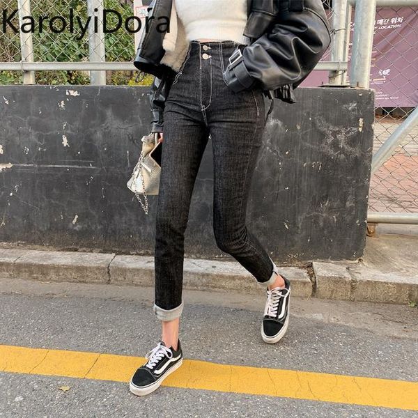 fashion 2020 korean spring new chopsticks legs fashion pressure line design was thin high waist jeans jeans trousers, Blue
fashion 2020 korean spring new chopsticks legs fashion pressure line design was thin high waist jeans jeans trousers, Blue