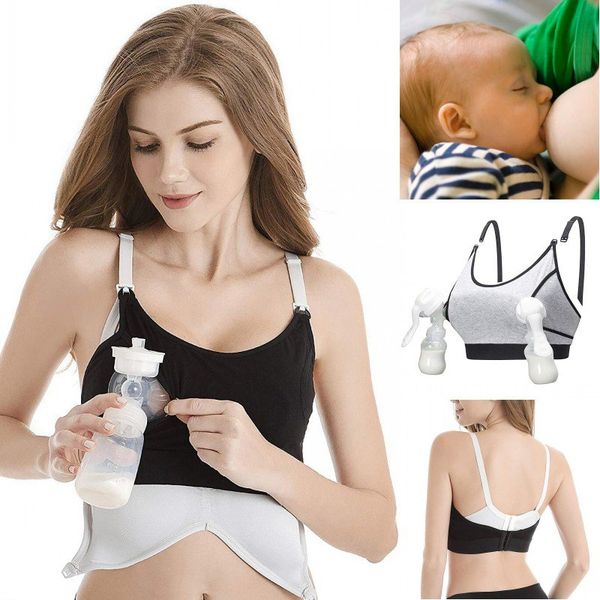 women maternity bra pregnancy clothes special-purpose nursing bra breast pump no steel hand suck underwear, White
women maternity bra pregnancy clothes special-purpose nursing bra breast pump no steel hand suck underwear, White