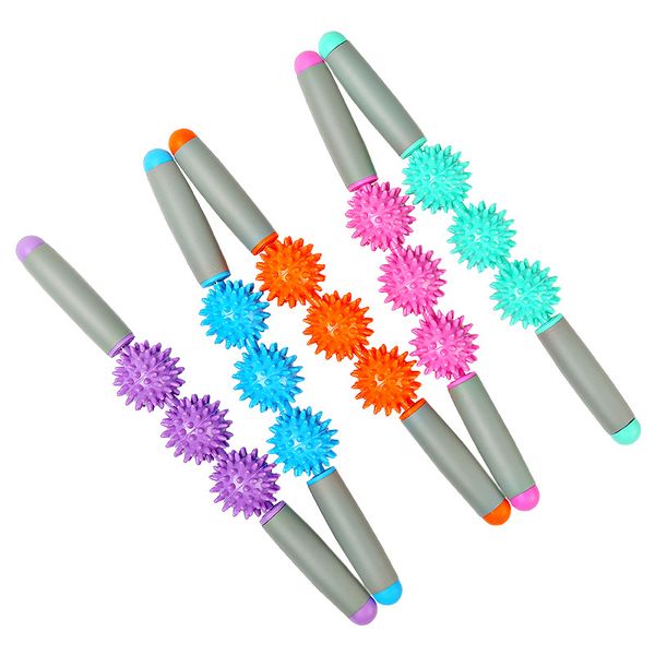3 balls wolf tooth hedgehog ball massage stick muscle relaxation yoga fascia stick stovepipe waist fitness exercise equipment 019
3 balls wolf tooth hedgehog ball massage stick muscle relaxation yoga fascia stick stovepipe waist fitness exercise equipment 019