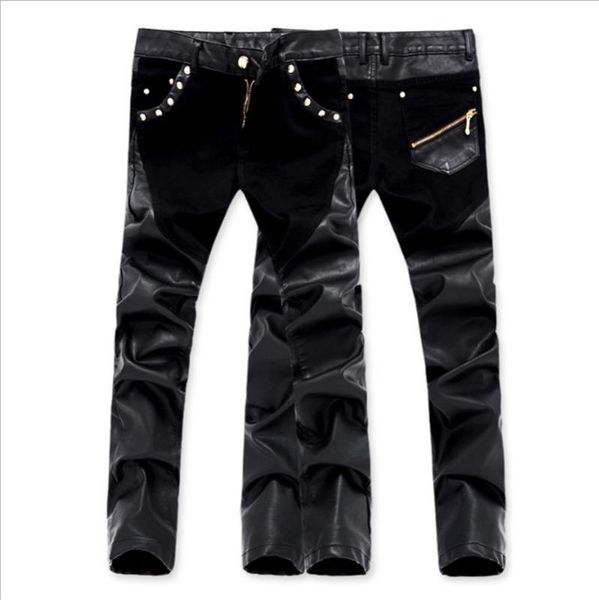 men's pants men fashion leather plus size 28-36 slim locomotive nightclub casual pencil for male high quality, Black
men's pants men fashion leather plus size 28-36 slim locomotive nightclub casual pencil for male high quality, Black