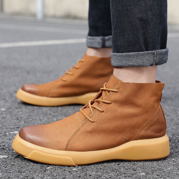 autumn winter with fur warm snow boots men leather footwear work shoes sneakers rubber ankle hx-095, Black
autumn winter with fur warm snow boots men leather footwear work shoes sneakers rubber ankle hx-095, Black