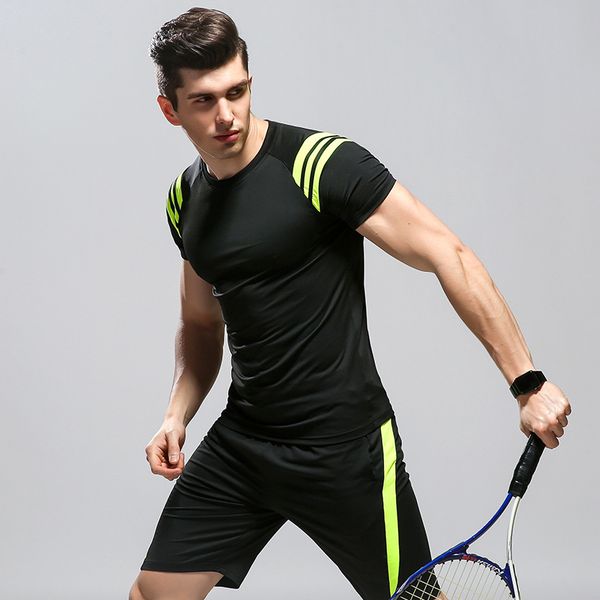 badminton short sleeve shirt and shorts men's table tennis jersey fitness clothing breathable yoga sportswear running clothes, White;yellow
badminton short sleeve shirt and shorts men's table tennis jersey fitness clothing breathable yoga sportswear running clothes, White;yellow