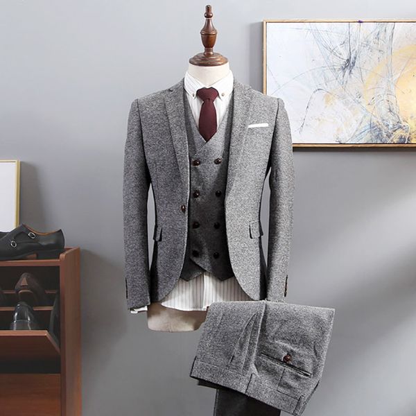 brown herringbone tweed suit men business dress 3-piecekorean slim fit groom wedding party suits tuxedo 6xl traje novio 2020, White;black
brown herringbone tweed suit men business dress 3-piecekorean slim fit groom wedding party suits tuxedo 6xl traje novio 2020, White;black