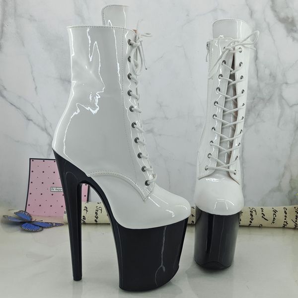 leecabe white platform with white upper 20cm pole dance shoes high heel exotic platform shoes, Black
leecabe white platform with white upper 20cm pole dance shoes high heel exotic platform shoes, Black