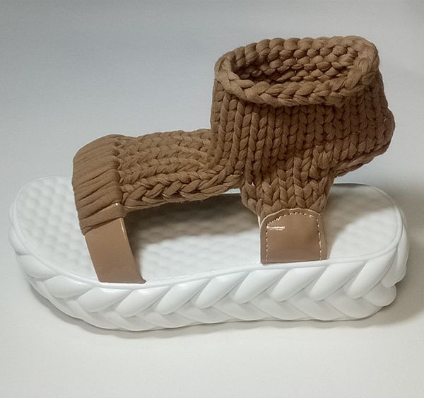 comfortable casual wool women's summer sandals 2018 new arrival knit platform shoes candy color wedge sandalias c15, Black
comfortable casual wool women's summer sandals 2018 new arrival knit platform shoes candy color wedge sandalias c15, Black