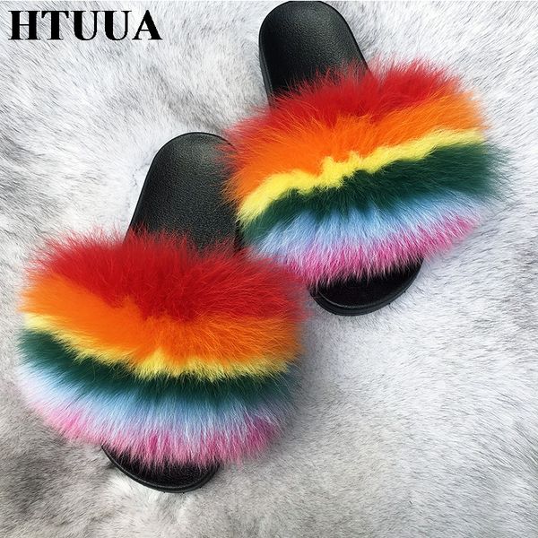 htuua quality fluffy furry real fur slippers women indoor home shoes woman warm plush winter slippers flat heel slides s3024, Black
htuua quality fluffy furry real fur slippers women indoor home shoes woman warm plush winter slippers flat heel slides s3024, Black