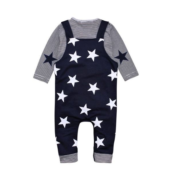spring autumn infant striped long sleeve adjustable straps buttons pants children fashion boys girls print clothes set d, White
spring autumn infant striped long sleeve adjustable straps buttons pants children fashion boys girls print clothes set d, White