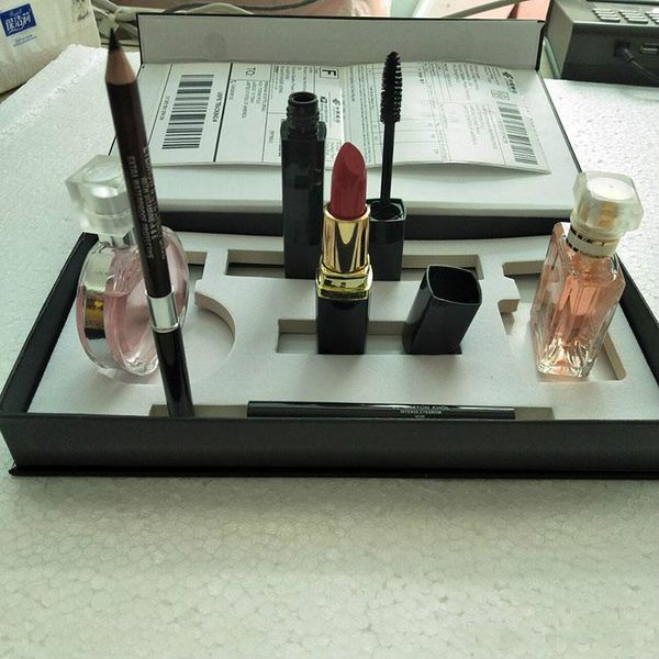 makeup set kollection lipstick eyeliner mascara perfume 5 in 1 perfume set gift box dhl shipping, Brown
makeup set kollection lipstick eyeliner mascara perfume 5 in 1 perfume set gift box dhl shipping, Brown