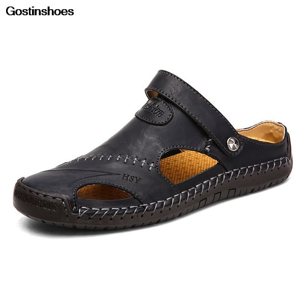 sandals sandel for men cow leather fashion man casual shoes summer full grain sandalias playa sandales homme, Black
sandals sandel for men cow leather fashion man casual shoes summer full grain sandalias playa sandales homme, Black