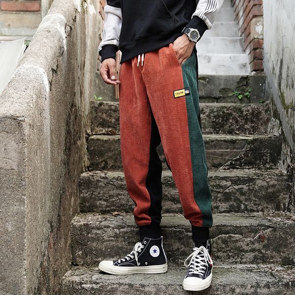 autumn winter fashion men jeans loose fit spliced designer elastic waist harem pants casual corduroy hip hop joggers pants men, Blue
autumn winter fashion men jeans loose fit spliced designer elastic waist harem pants casual corduroy hip hop joggers pants men, Blue