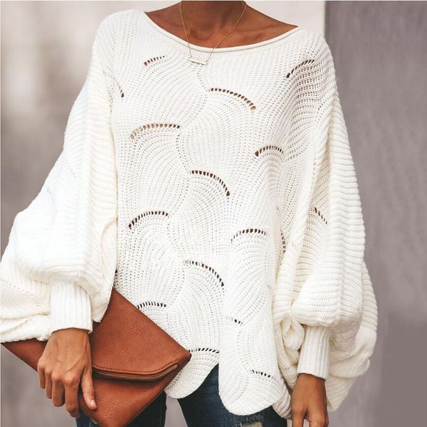 solid color hollow out knitted loose sweater batwing sleeve sweater shirts spring autumn women o-neck irregular sweaters, White;black
solid color hollow out knitted loose sweater batwing sleeve sweater shirts spring autumn women o-neck irregular sweaters, White;black