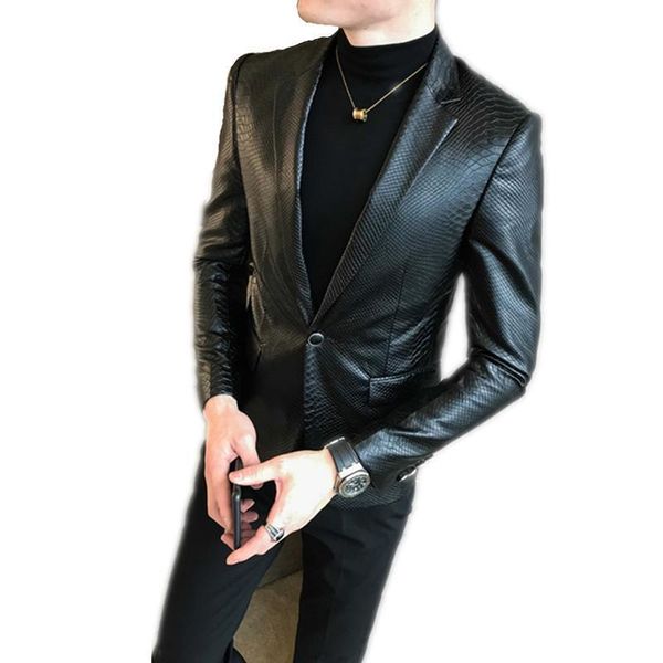 men 's leather suit jackets men lapel collar coats male motorcycle leather jacket casual slim brand bomber clothing size s-4xl, Black;brown 
men 's leather suit jackets men lapel collar coats male motorcycle leather jacket casual slim brand bomber clothing size s-4xl, Black;brown