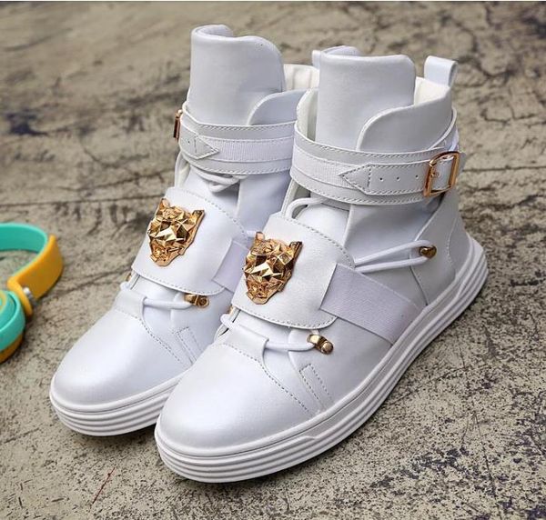 2019 punk rivet metal hip hop boots men white solid dance platform flats fashion buckle high zapatillas hombre, Black
2019 punk rivet metal hip hop boots men white solid dance platform flats fashion buckle high zapatillas hombre, Black
