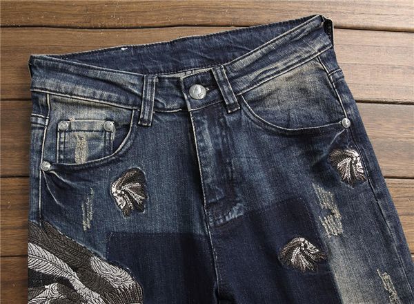 men jeans designer new fashion casual skinny bleached solid washed long zipper fly pencil pants cotton blend size brand jeans 1, Blue
men jeans designer new fashion casual skinny bleached solid washed long zipper fly pencil pants cotton blend size brand jeans 1, Blue