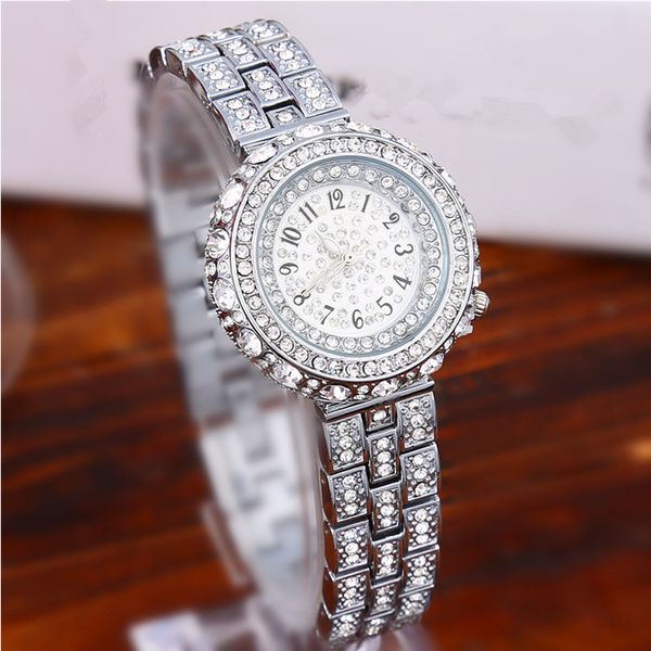 student girl watches famous luxury casual waterproof insert diamond quartz watch female ladies watches women wristwatches, Slivery;brown
student girl watches famous luxury casual waterproof insert diamond quartz watch female ladies watches women wristwatches, Slivery;brown