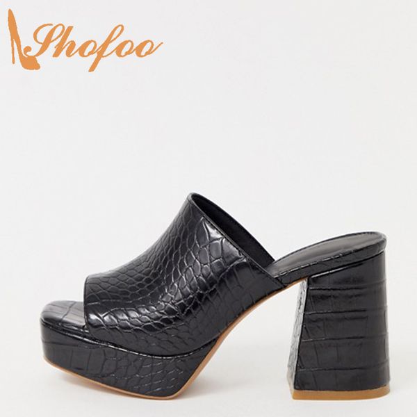 black skin mules shoes women sandals outside fashion stilettos platform large size 15 peep toe high square heels shofoo
black skin mules shoes women sandals outside fashion stilettos platform large size 15 peep toe high square heels shofoo
