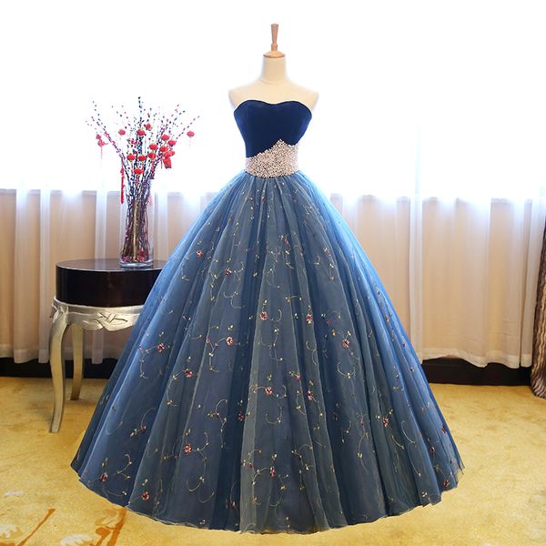 2019 princess embroidery beading ball gown quinceanera dresses tulle plus size sweet 16 dresses debutante 15 year formal party dress bq136, Blue;red
2019 princess embroidery beading ball gown quinceanera dresses tulle plus size sweet 16 dresses debutante 15 year formal party dress bq136, Blue;red