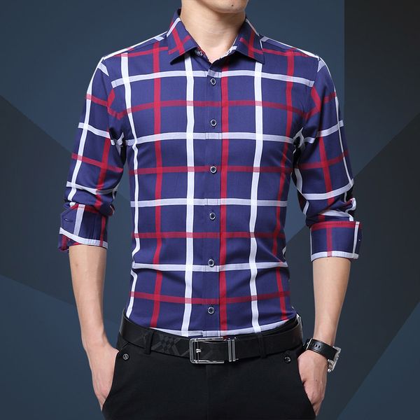 plus size shirts new 2020 spring casual men shirt cotton linen mens dress shirt slim fit plaid long sleeve camisas, White;black
plus size shirts new 2020 spring casual men shirt cotton linen mens dress shirt slim fit plaid long sleeve camisas, White;black