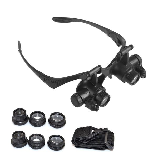5 lenses led portable binocular head-mounted glasses work repair reading magnifying glass repair tool 10x 15x 20x 25x
5 lenses led portable binocular head-mounted glasses work repair reading magnifying glass repair tool 10x 15x 20x 25x