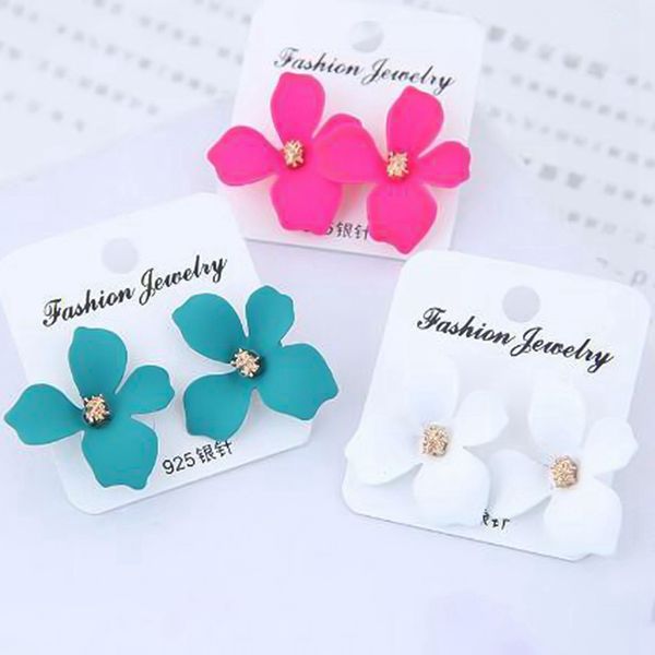 new design sweet jewelry flower stud earring earrings statement trendy brincos for girls gift pendientes gift for woman girls, Golden;silver
new design sweet jewelry flower stud earring earrings statement trendy brincos for girls gift pendientes gift for woman girls, Golden;silver