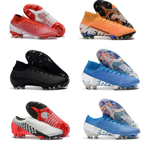 mens soccer shoes mercurial vapors xiii elite fg soccer cleats outdoor football boots mercurial superfly 7 elite cr7 fg