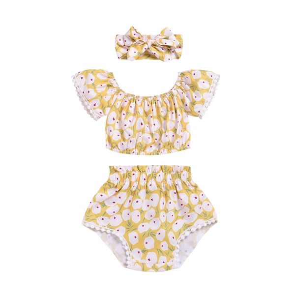 newborn baby girl clothing 3pcs off-shoulder floral t-shirt + shorts pants + headband clothes set roupa infantil ropa bebe, White
newborn baby girl clothing 3pcs off-shoulder floral t-shirt + shorts pants + headband clothes set roupa infantil ropa bebe, White