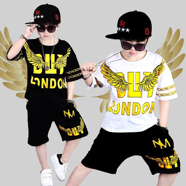 2020 boys summer jazz dance style clothes set casual short sleeve shirt kid wings print sports t-shirt shorts 2 sets children clothing, White
2020 boys summer jazz dance style clothes set casual short sleeve shirt kid wings print sports t-shirt shorts 2 sets children clothing, White