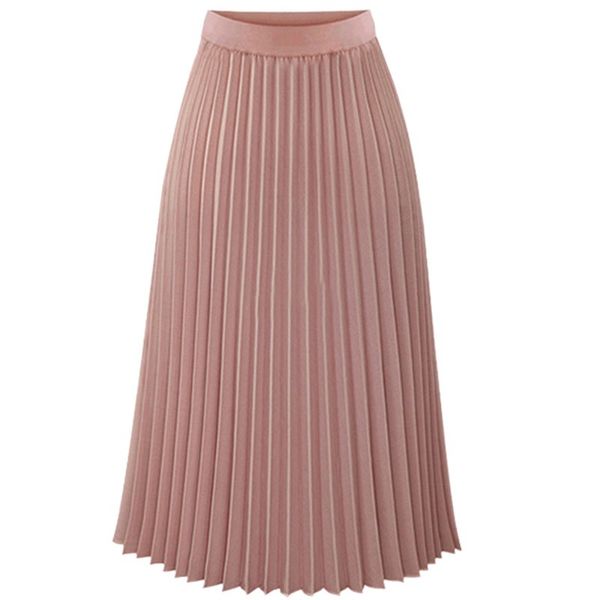 women long skirt elastic waist skirt double layer chiffon pleated skirts h9, Black
women long skirt elastic waist skirt double layer chiffon pleated skirts h9, Black