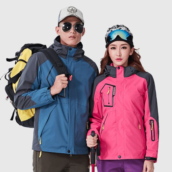 outdoor 3 in 1 winter waterproof windproof men women soft shell lining jacket couple breathable sport climbing camping ski coat, Blue;black
outdoor 3 in 1 winter waterproof windproof men women soft shell lining jacket couple breathable sport climbing camping ski coat, Blue;black