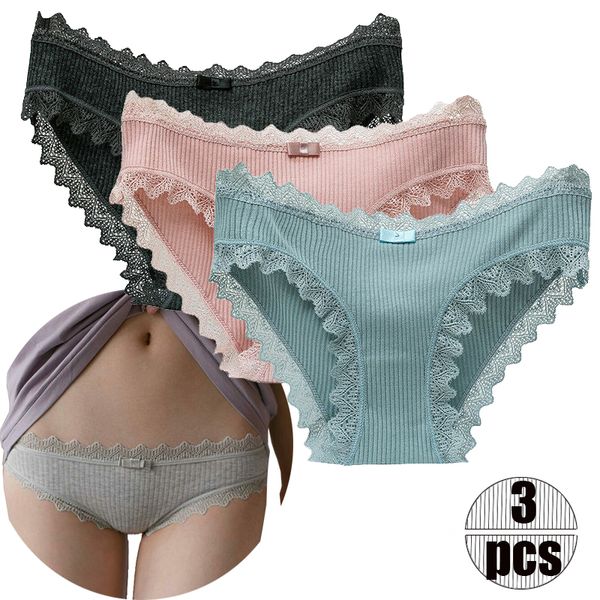 women's panties 1pc/3pcs women lace bowknot cotton briefs lingerie causal set ladies underwear, Black;pink
women's panties 1pc/3pcs women lace bowknot cotton briefs lingerie causal set ladies underwear, Black;pink