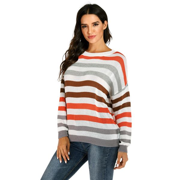striped plus size knit sweater cashmire sweaters o-neck woman winter knitting sweater pullovers female long sleeve large s - xxl, White;black
striped plus size knit sweater cashmire sweaters o-neck woman winter knitting sweater pullovers female long sleeve large s - xxl, White;black