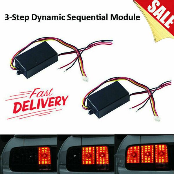 2pcs brake light flash controller module chase flash module boxes 3 step sequential universal for car turn signal light
2pcs brake light flash controller module chase flash module boxes 3 step sequential universal for car turn signal light