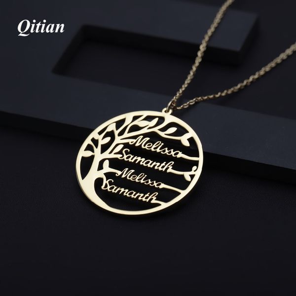 statement family tree necklace for women customized name gold color stainless steel personalized jewelry men christmas gift, Silver
statement family tree necklace for women customized name gold color stainless steel personalized jewelry men christmas gift, Silver