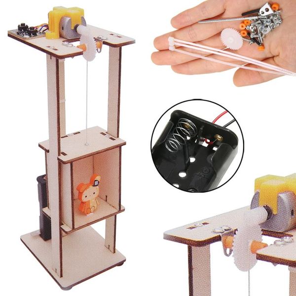 wood assemble diy electric lift kids gifts science toys experiment material kits tool elevator assemble kit for education
wood assemble diy electric lift kids gifts science toys experiment material kits tool elevator assemble kit for education