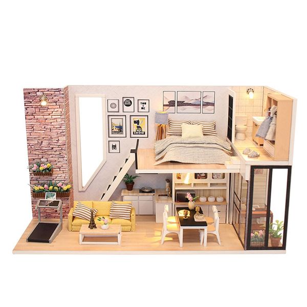 assemble doll house wooden furniture diy house miniature puzzle toy 3d miniaturas dollhouse kits toys for children birthday gift
assemble doll house wooden furniture diy house miniature puzzle toy 3d miniaturas dollhouse kits toys for children birthday gift