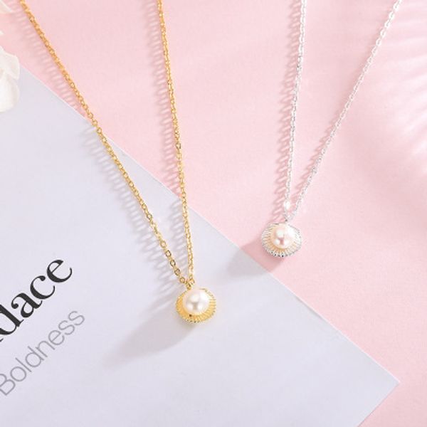 fashion s925 sterling silver freshwater pearl necklace pendant shell design fashion pearl jewelry necklace for women girls gift
fashion s925 sterling silver freshwater pearl necklace pendant shell design fashion pearl jewelry necklace for women girls gift