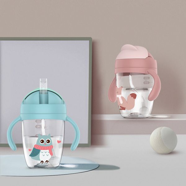 280ml newborn children baby bottles with water milk tritan silicone straw nipple glass bottles anti-fall outdoor cup 
280ml newborn children baby bottles with water milk tritan silicone straw nipple glass bottles anti-fall outdoor cup