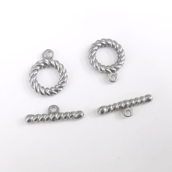 in bulk lot of 10sets screw thread toggle clasp set silver stainless steel making jewelry findings hooks diy clasp
in bulk lot of 10sets screw thread toggle clasp set silver stainless steel making jewelry findings hooks diy clasp