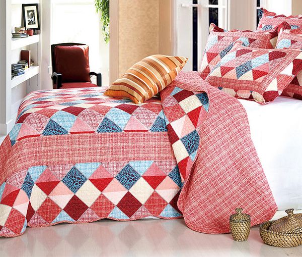 blossom flowers geometric printed 3pcs 100% cotton soft bedspread coverlet pillow shams reversible full/queen size bed cover set
blossom flowers geometric printed 3pcs 100% cotton soft bedspread coverlet pillow shams reversible full/queen size bed cover set