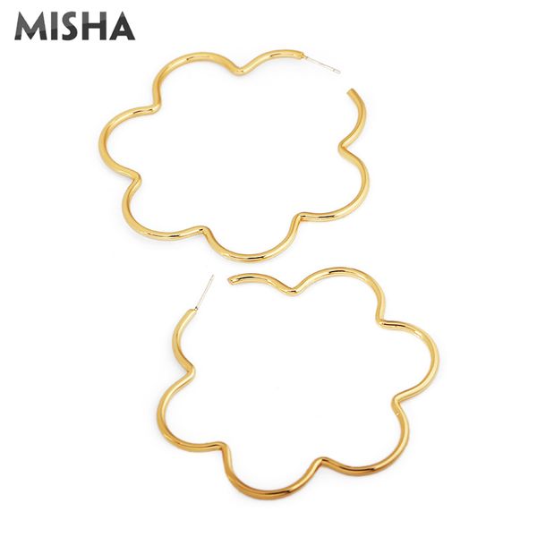 misha hoop earrings for women handmade flower vintage big earrings charms jewelry for girls ladies gifts 0070, Golden;silver
misha hoop earrings for women handmade flower vintage big earrings charms jewelry for girls ladies gifts 0070, Golden;silver